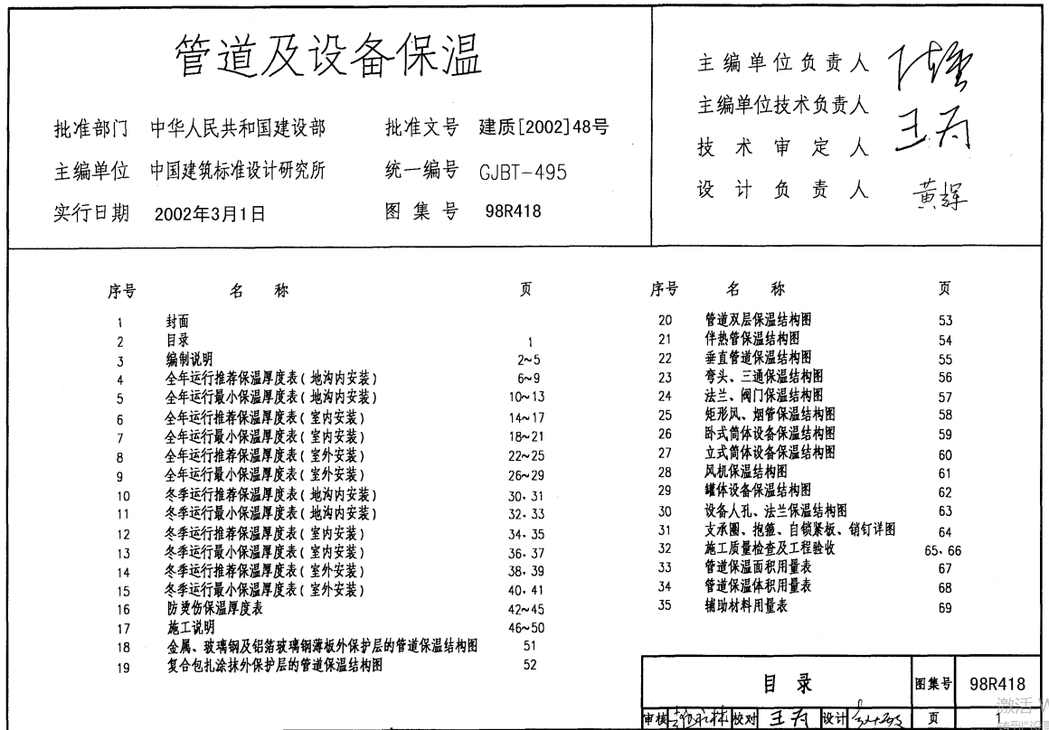 98R418管道及设备保温（废止）（点击下载文件）文章图片