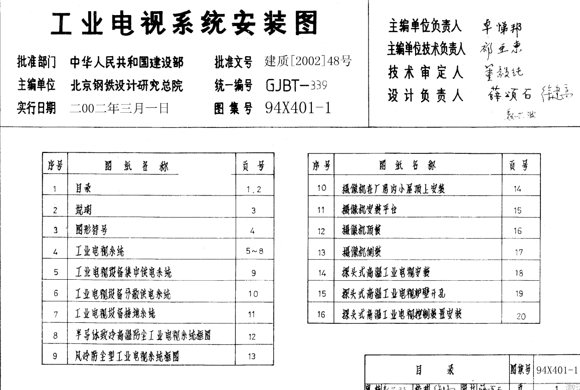 94X401-1 工业电视系统安装图（点击下载文件）文章主图