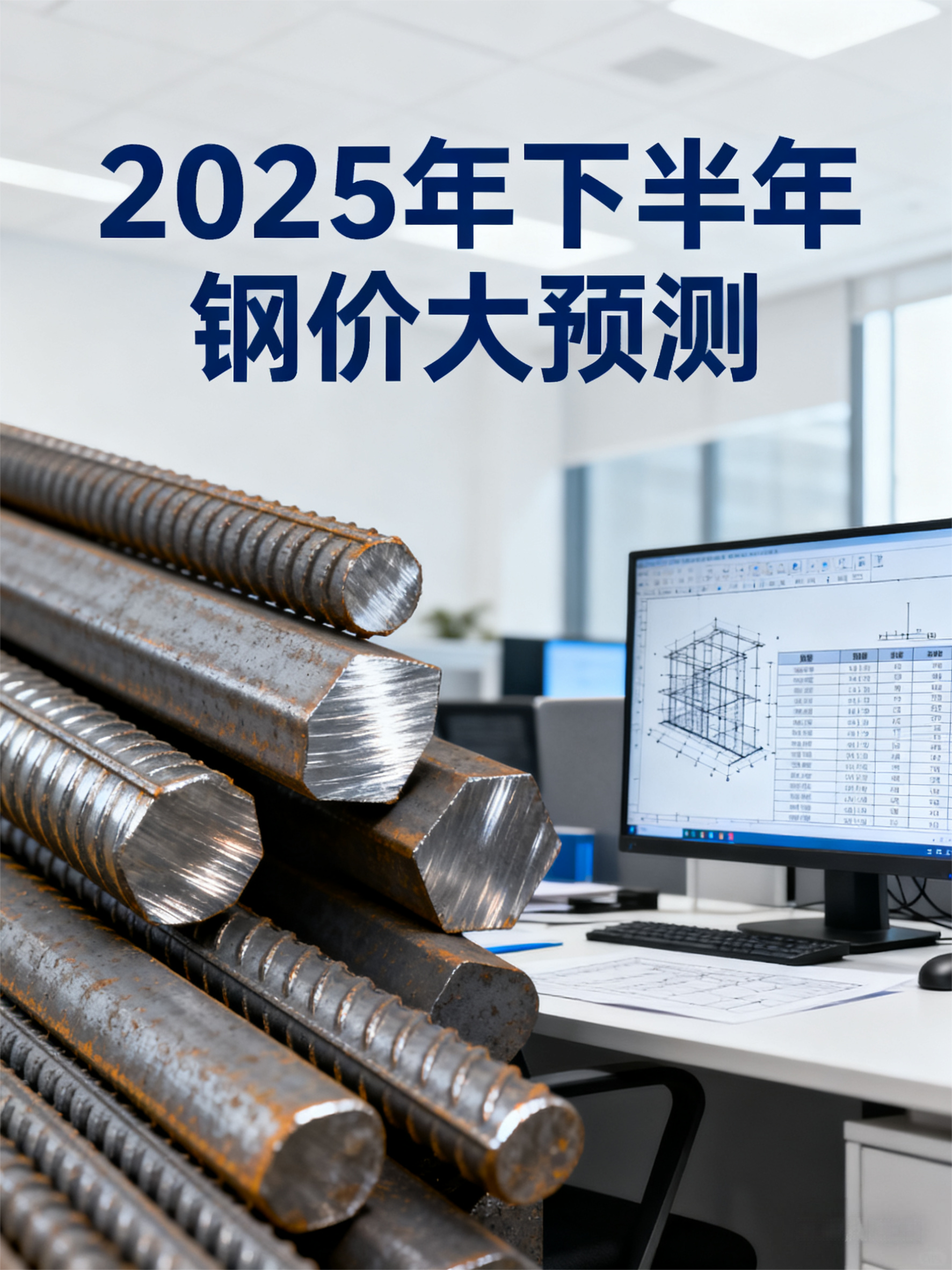 2025年下半年钢价大预测 工程造价资料封面